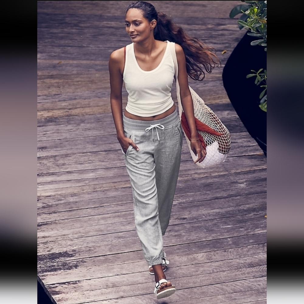 NWT Athleta Cabo Linen Joggers